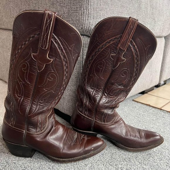 Lucchese - Vintage Women’s (Sz 7) Leather Shoes / Western Cowboy Cowgirl Boots